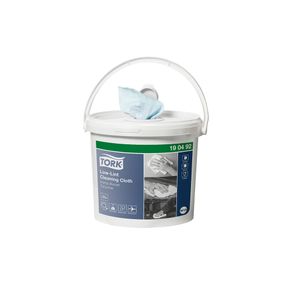 Tork Cubeta de Limpieza con Paño Bajo en Pelusa 4 Paq / 200 paños