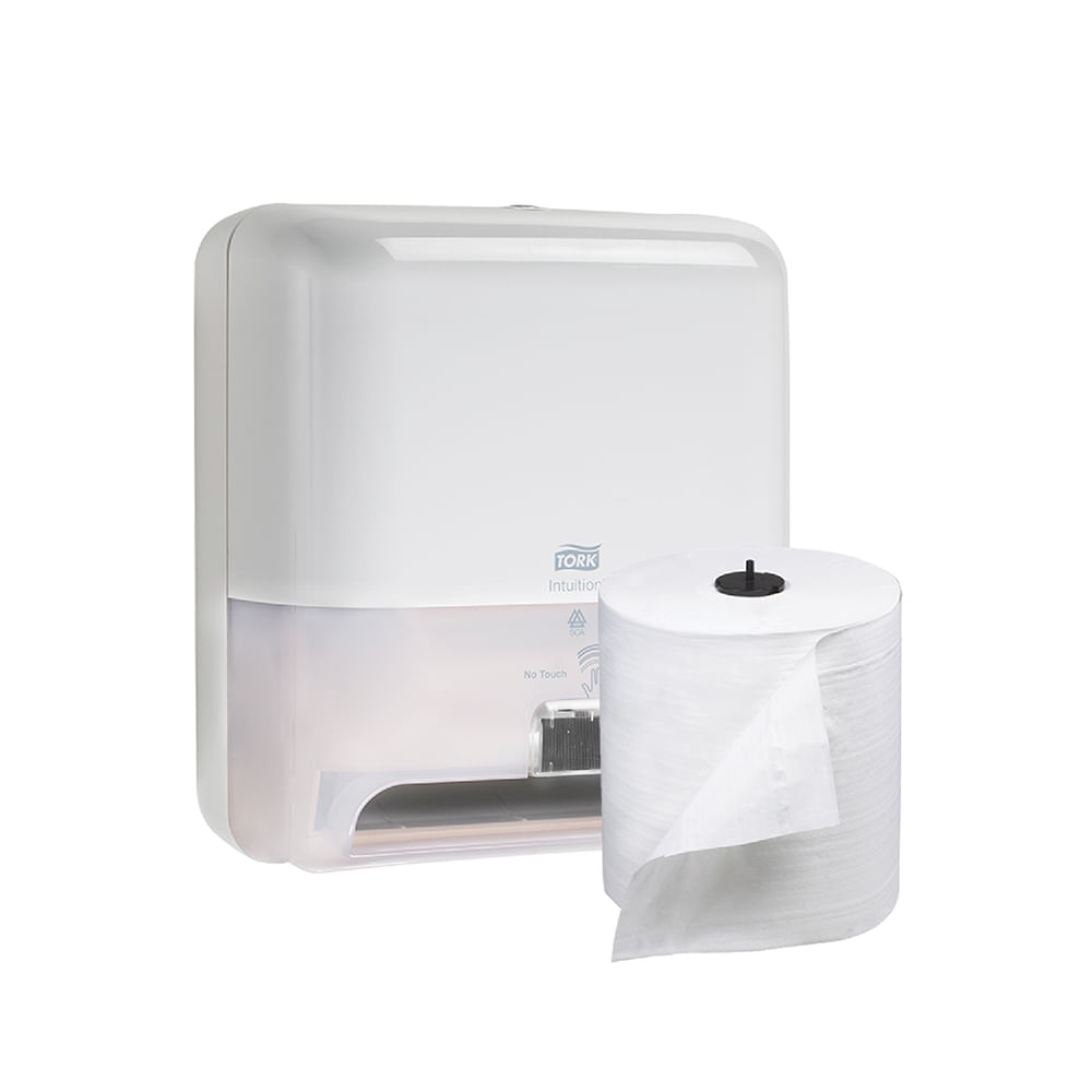 Toallas de papel industriales de 10 x 800 pulgadas, rollo de  toallas blancas de alta capacidad, calidad prémium (textura similar a la  tela TAD) se adapta a dispensador automático de toallas