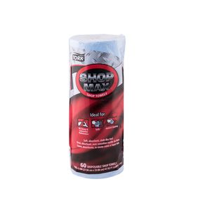 Tork Shopmax® Paños de limpieza industrial reutilizables | Caja con 30 rollos | 60  hojas